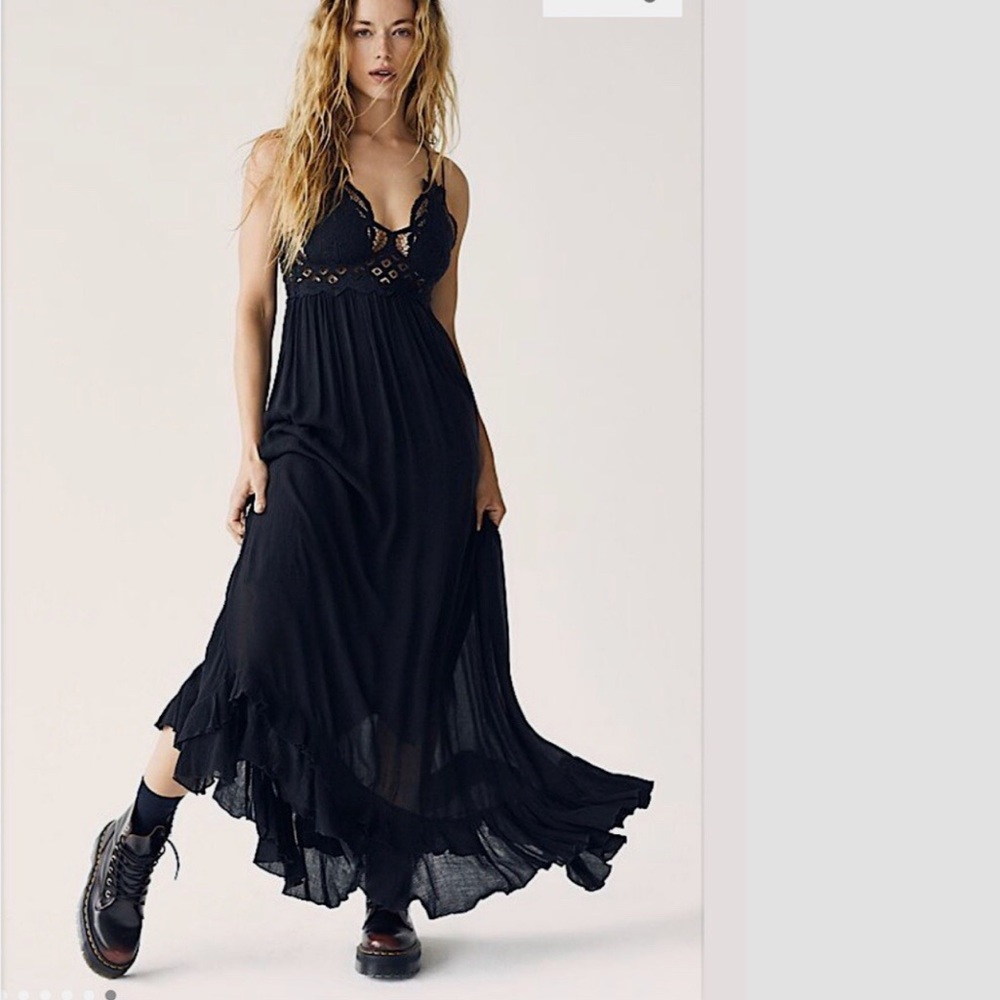 Free People Black Maxi Dress
